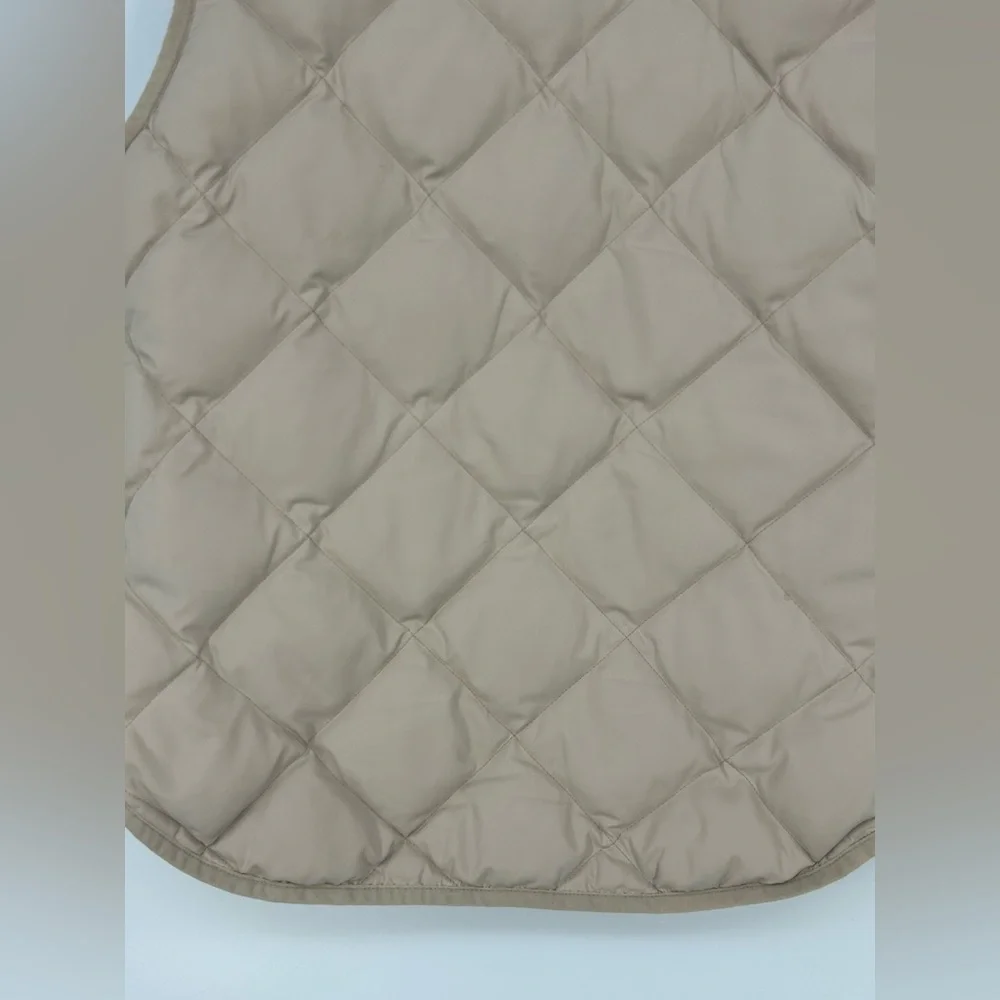 J Crew‎ Quilted Puffer Vest Down Filled Cream Off White Style 92465- Size XS